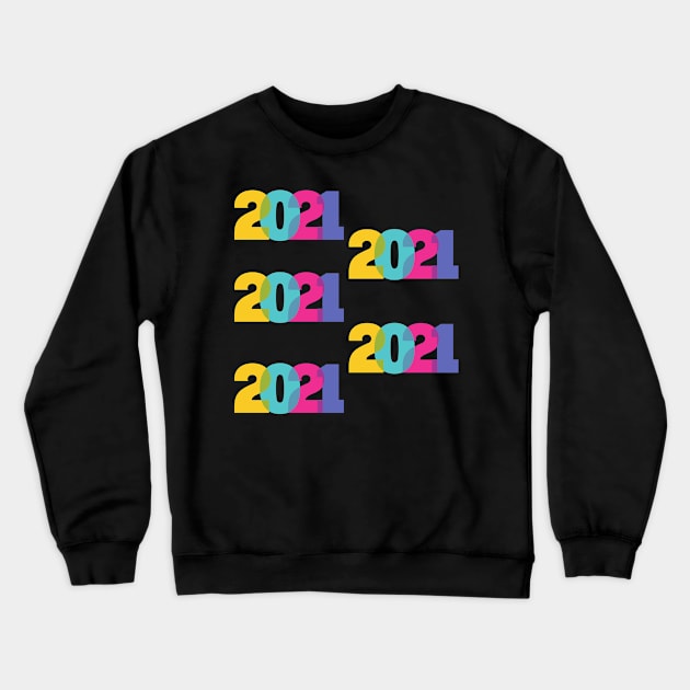 2021 Colorful Design Crewneck Sweatshirt by ibarna